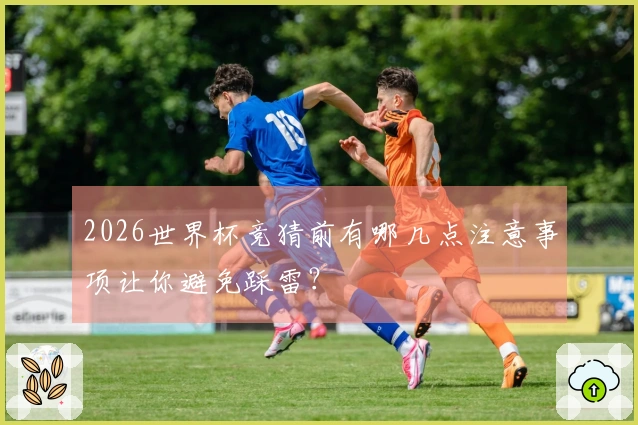 2026世界杯竞猜前有哪几点注意事项让你避免踩雷？