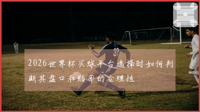 2026世界杯买球平台选择时如何判断其盘口和赔率的合理性