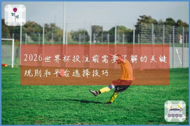 2026世界杯投注前需要了解的关键规则和平台选择技巧